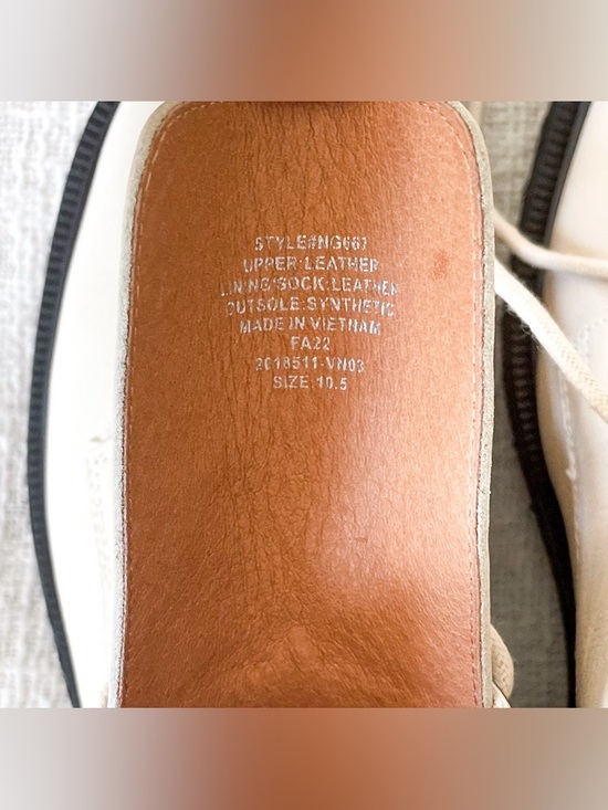 Madewell ivory leather combat boots. - Picture 11 of 13